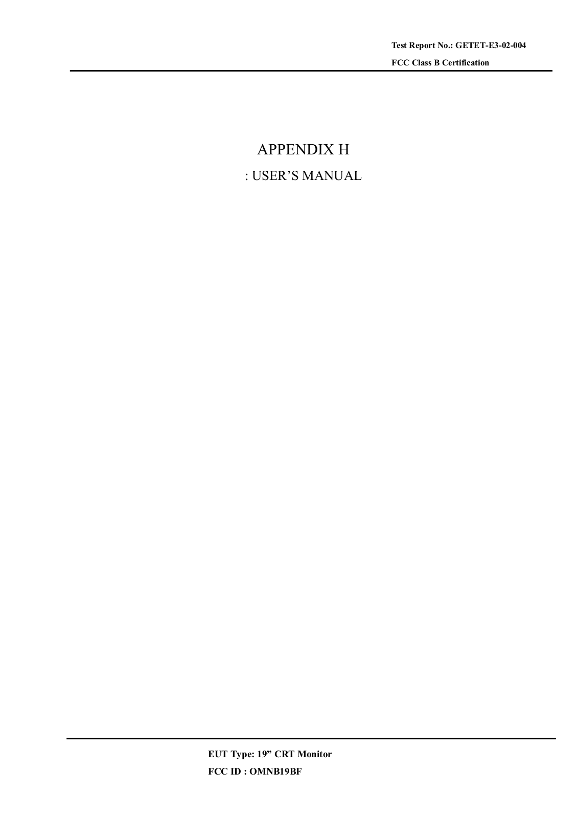 IMRI B19BF Users Manual - ManualMachine.com