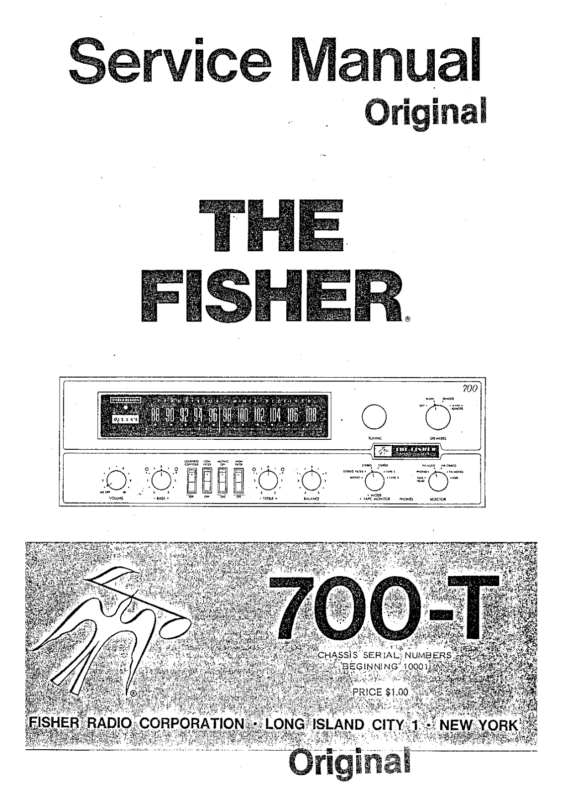 Fisher 700-T Service manual