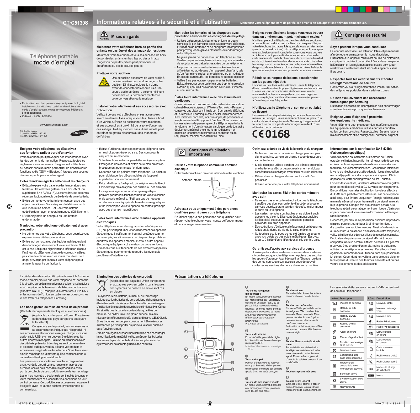 SAMSUNG GT-C5130S User Manual
