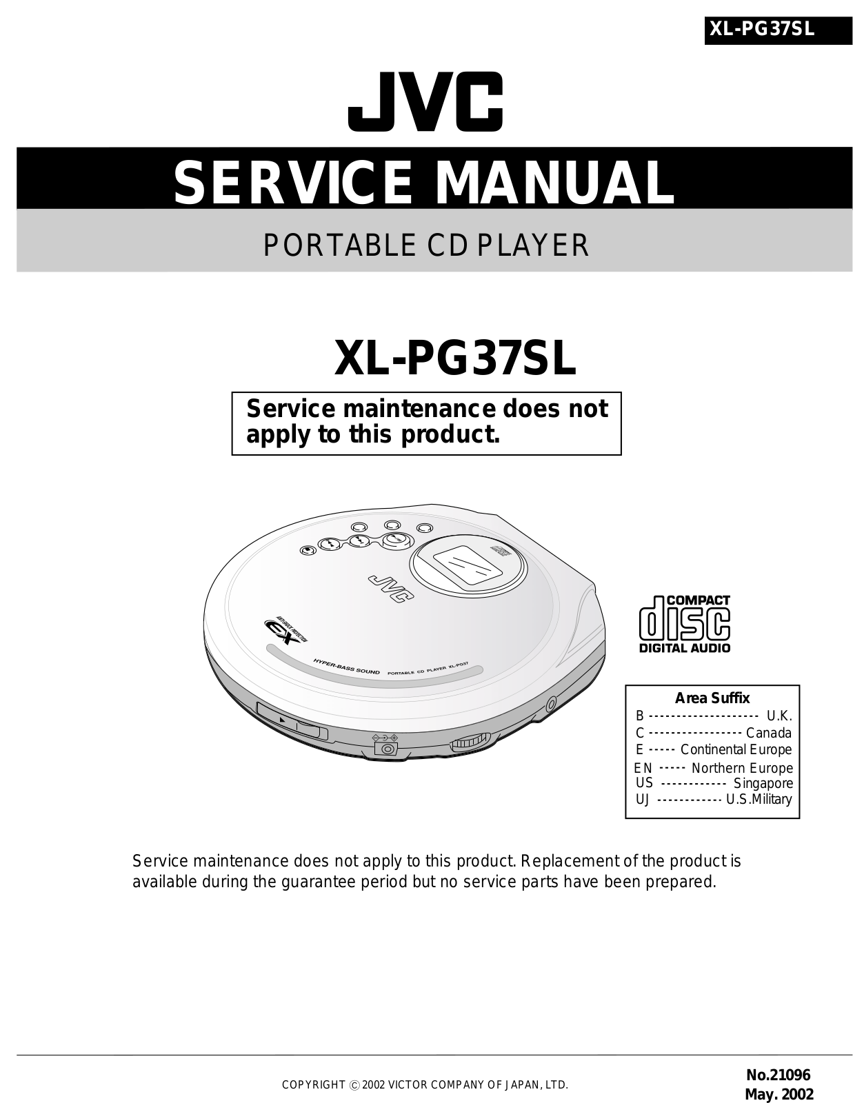 JVC XL-PG37SL Service Manual