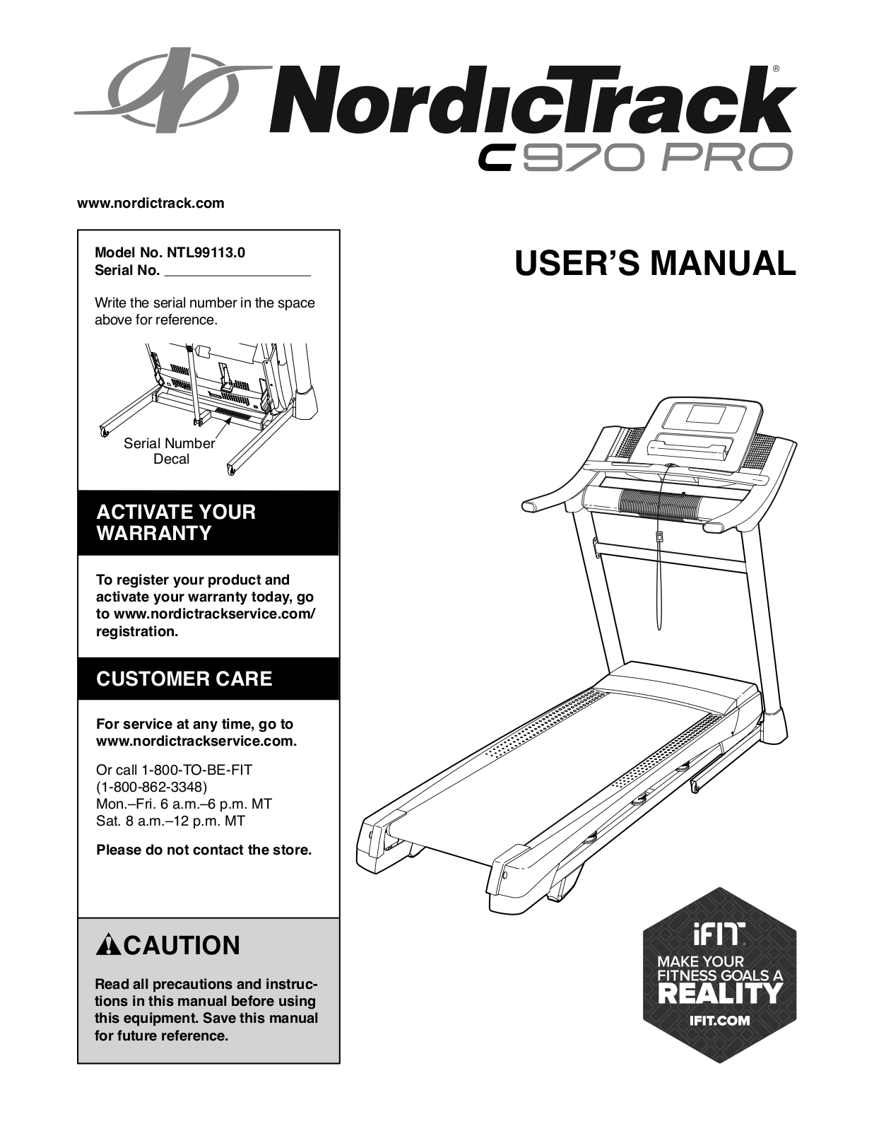 NordicTrack NTL991130 Owner's Manual