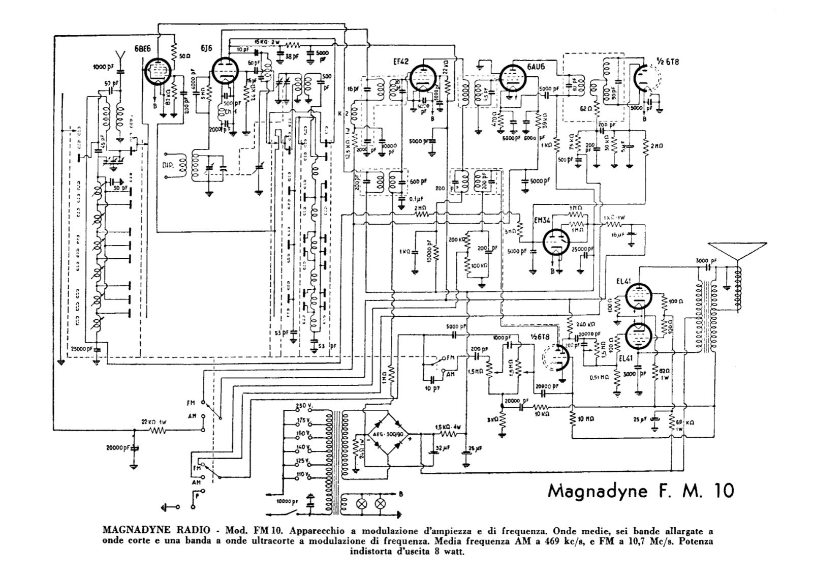 Magnadyne fm10 schematic