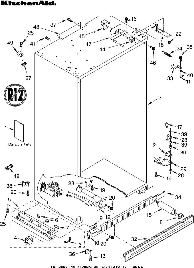 KitchenAid KSSC42QKS01 Parts List