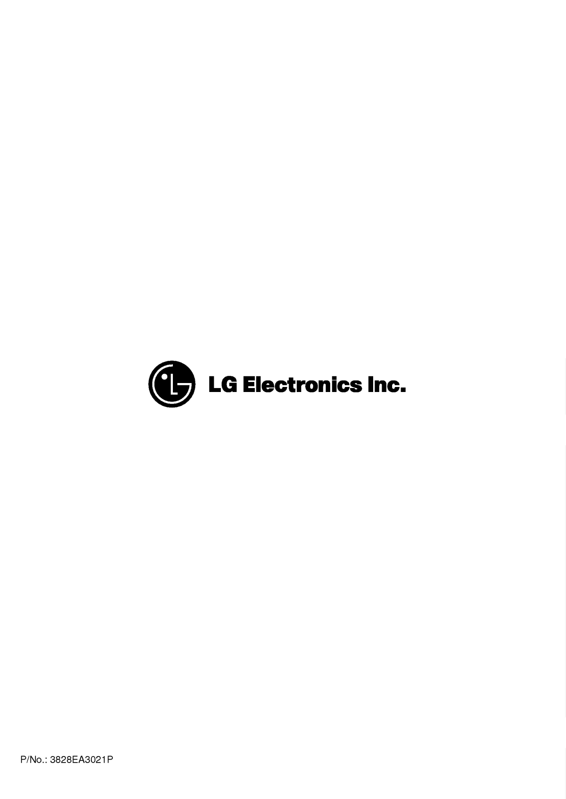 LG WF-T7030TP User Manual