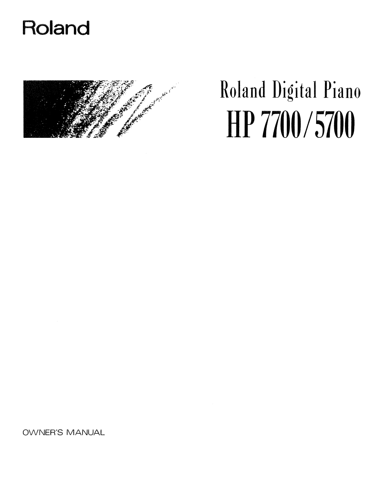 Roland HP-5700 User Manual