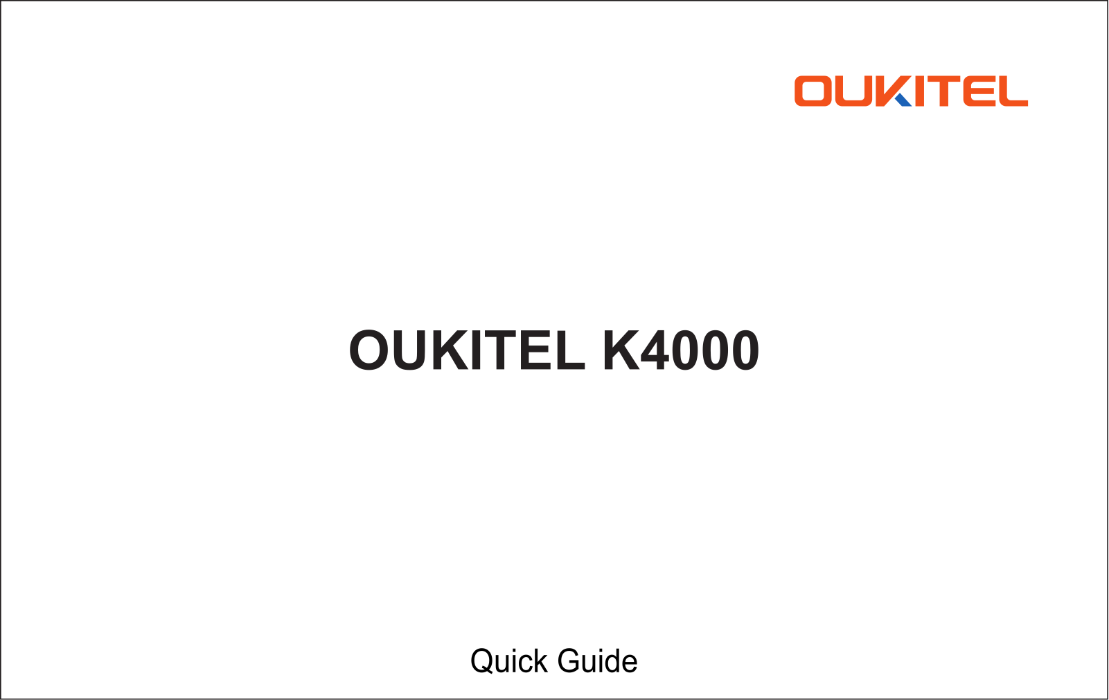 Oukitel K4000 User Manual