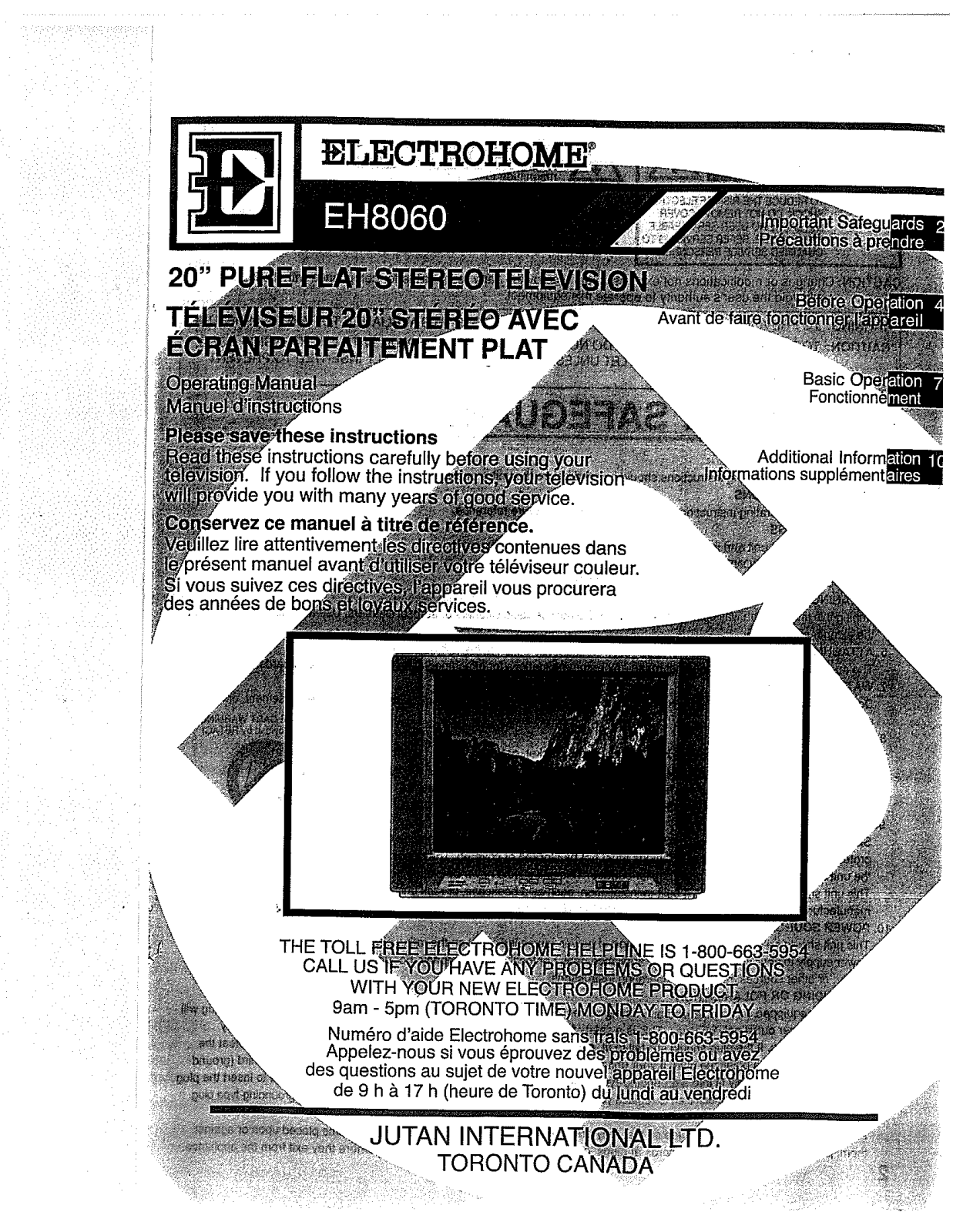 Electrohome EH8060X User Manual