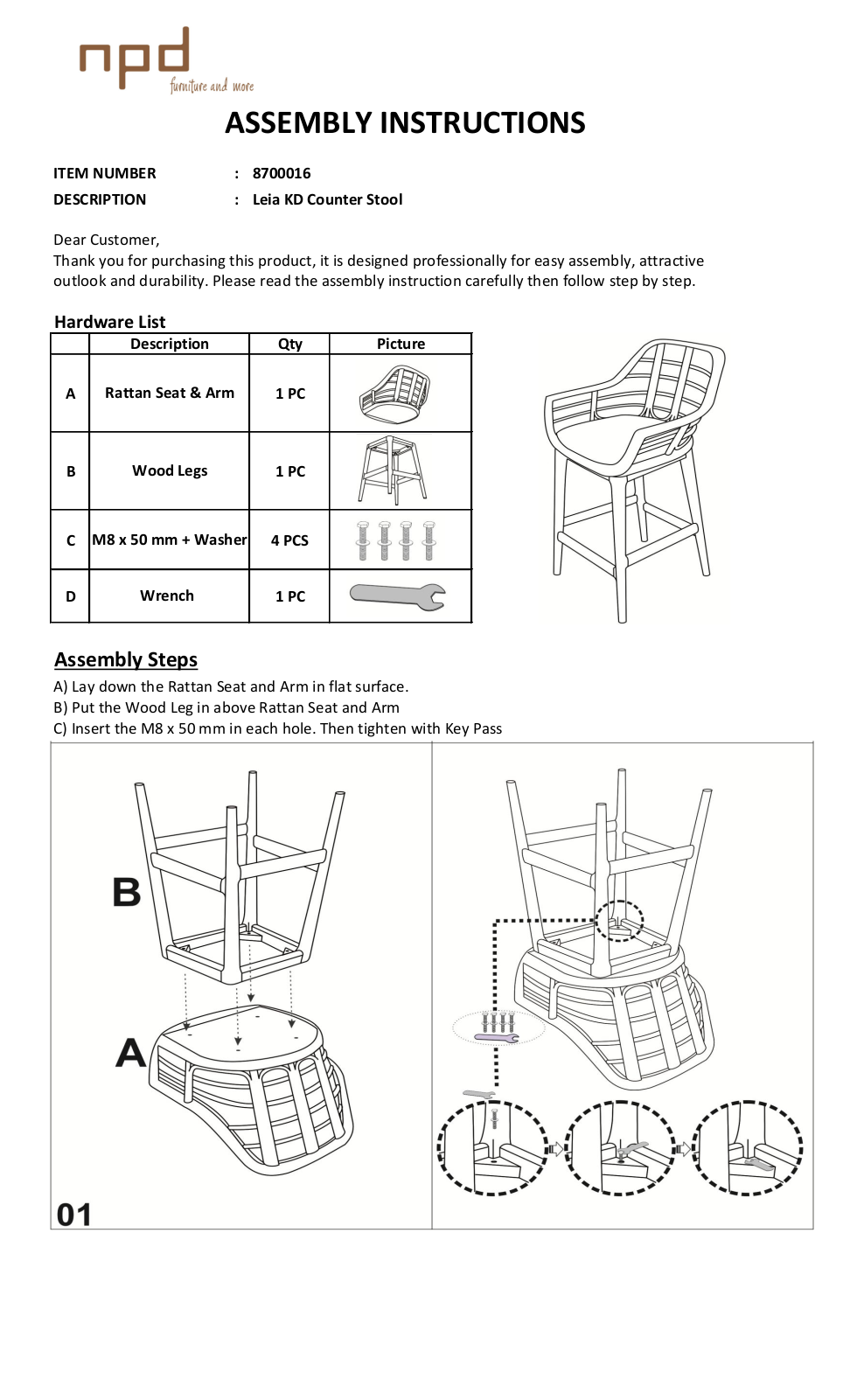 New Pacific Direct 8700016 User Manual