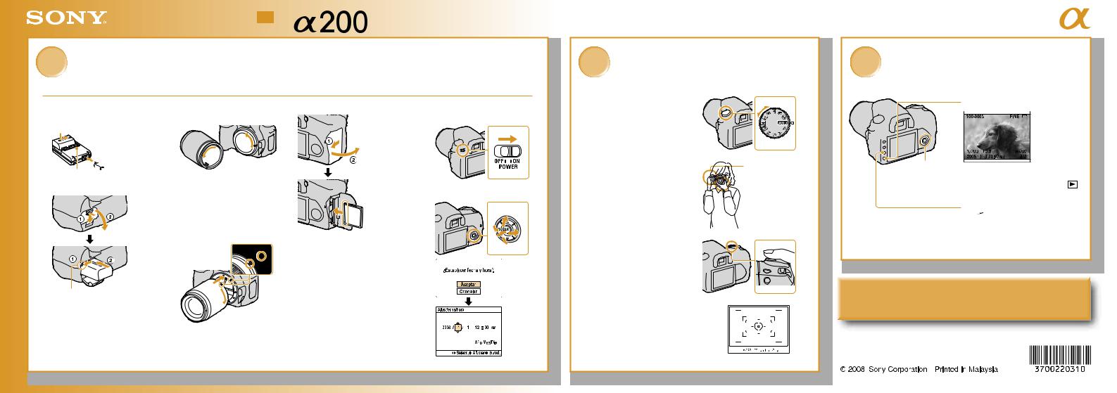 Sony DSLR-A200 User Manual