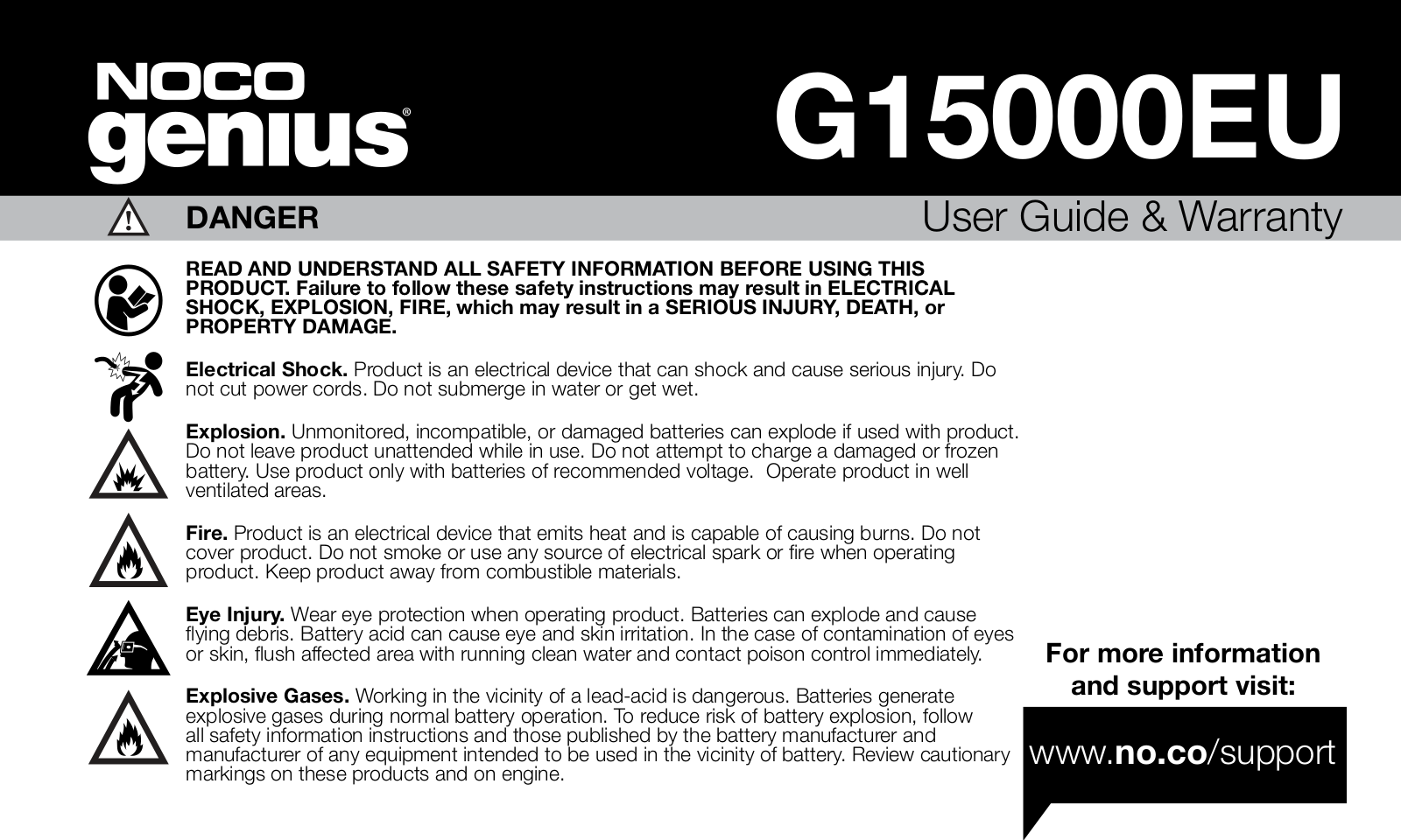 Noco G15000EU User Manual