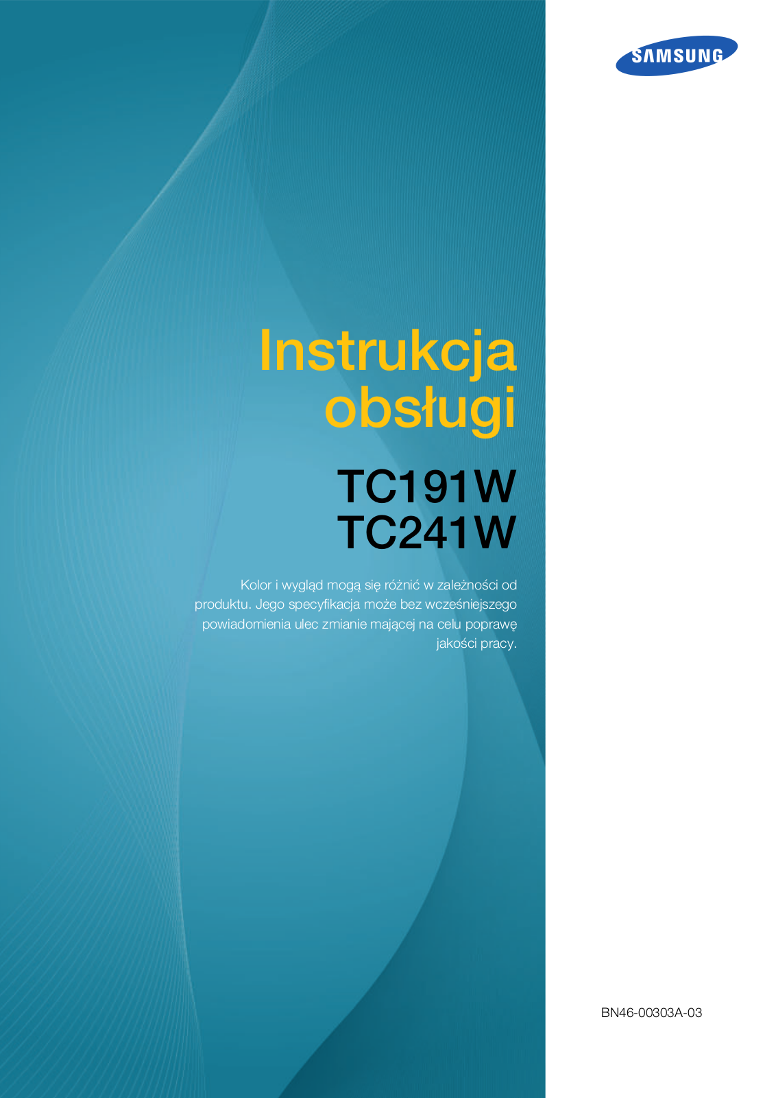 Samsung TC191W User Manual