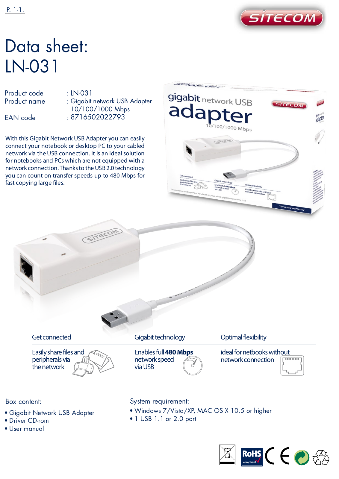 Sitecom LN-031 User Manual