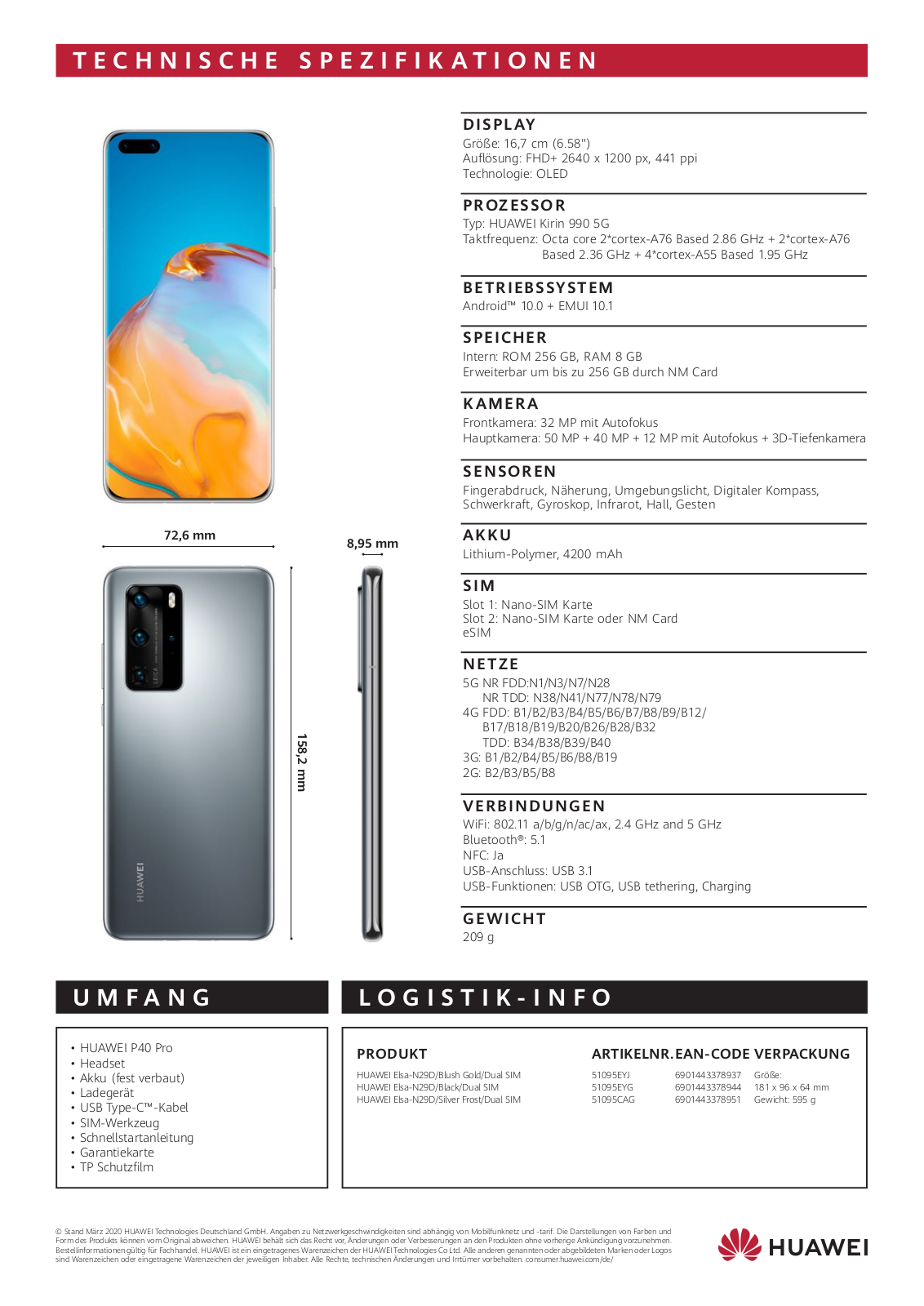 Huawei P40 Pro Service Manual