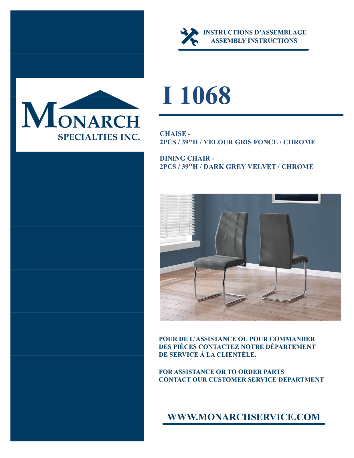 Monarch I1068 Assembly Guide - ManualMachine.com