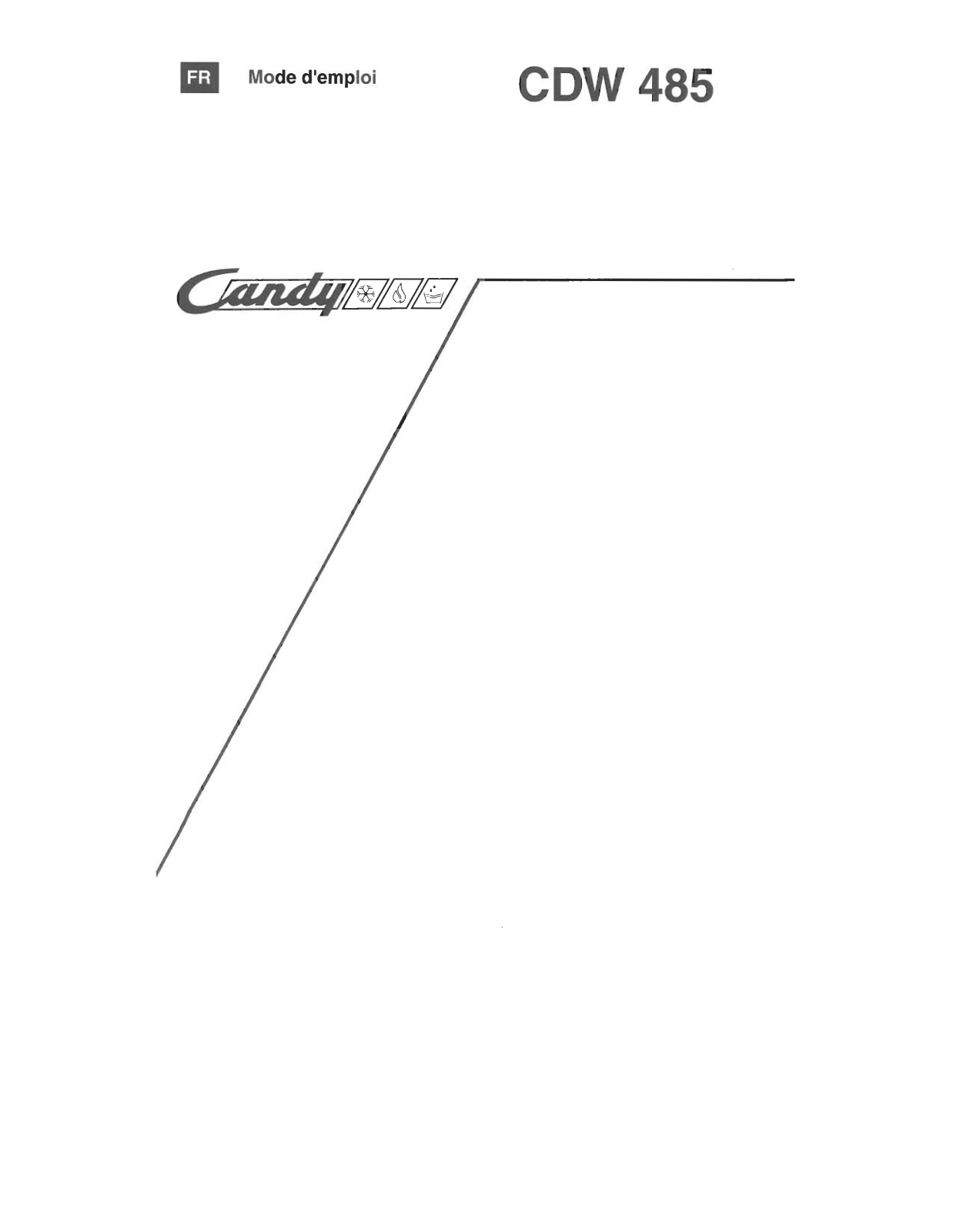 CANDY CDW485 User Manual