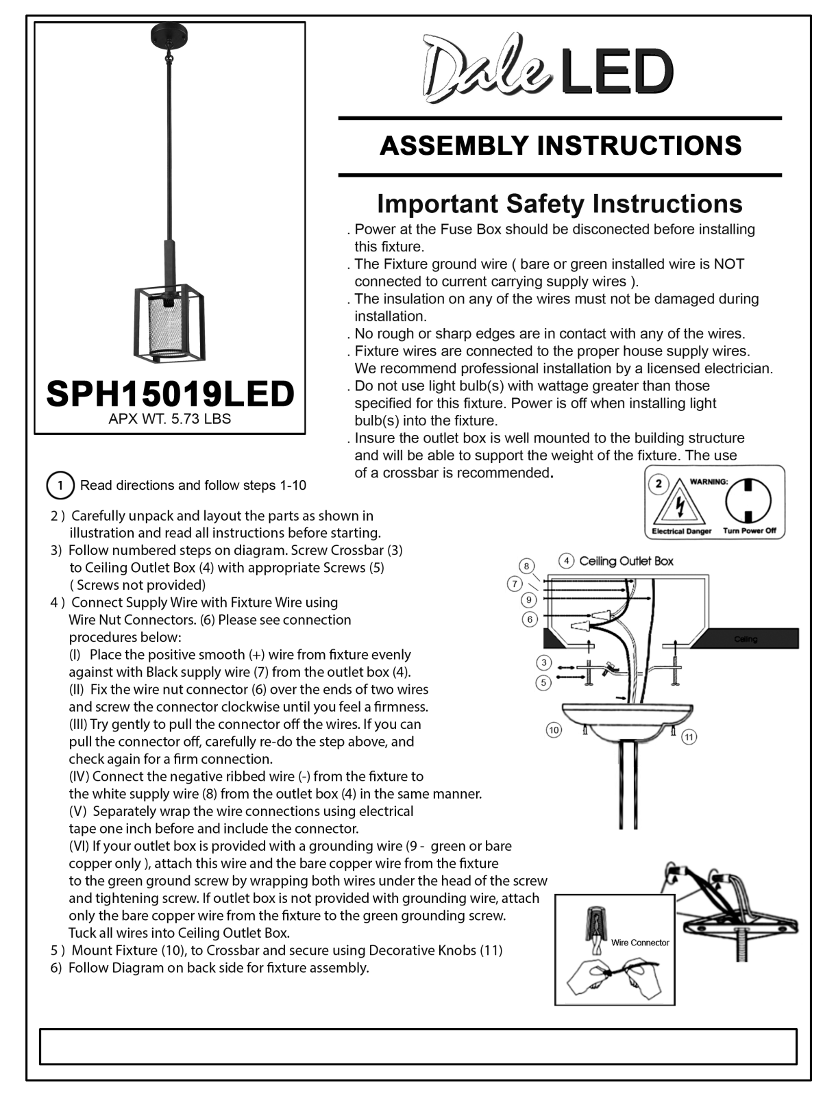 Springdale Lighting DT4559 Installation & Assembly - ManualMachine.com