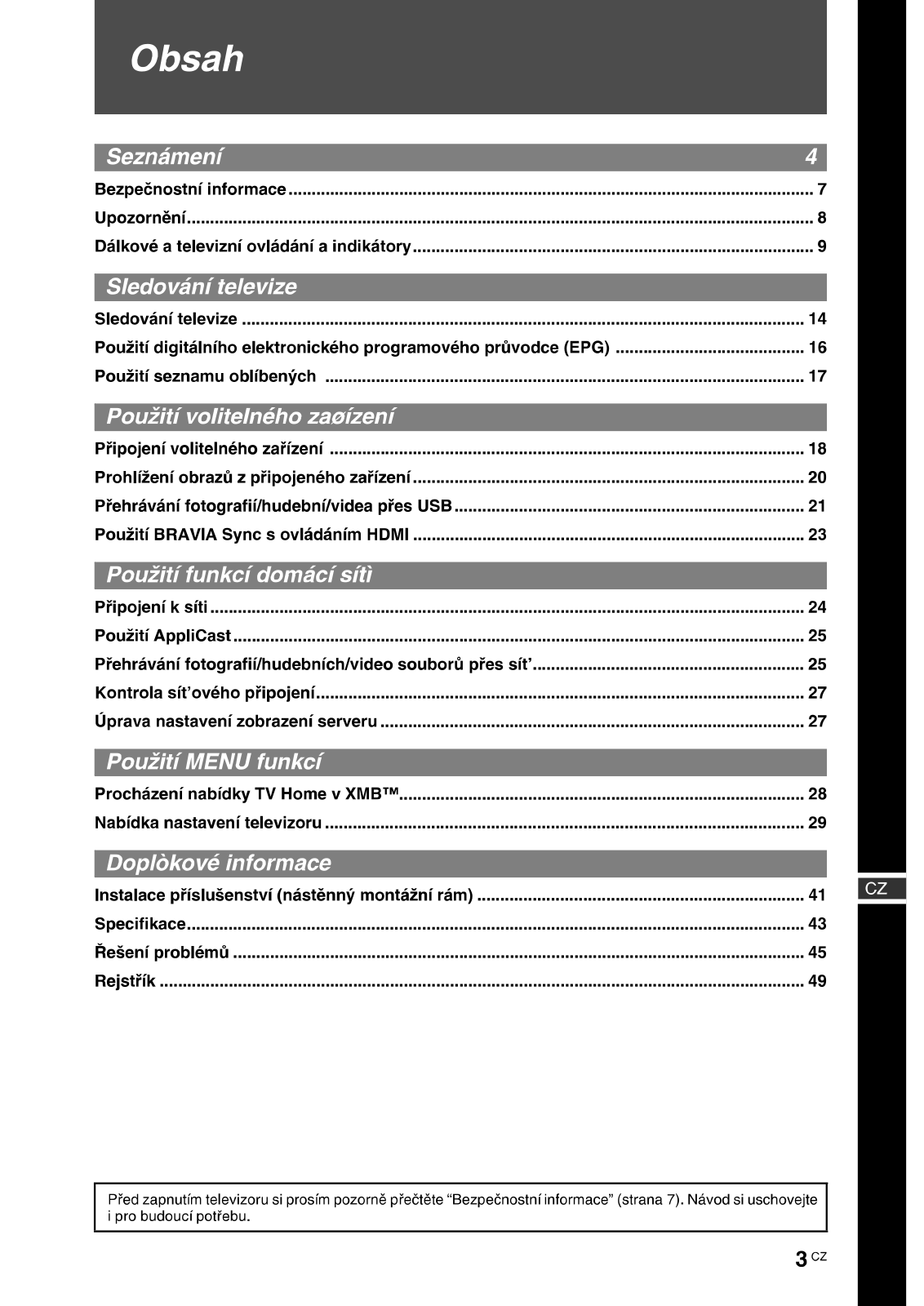 Sony KDL-22E5310, KDL-22E5300 User Manual