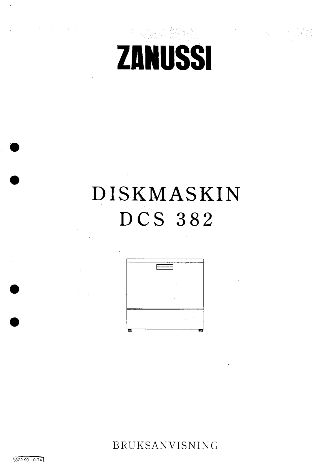 Zanussi DCS382Y User Manual