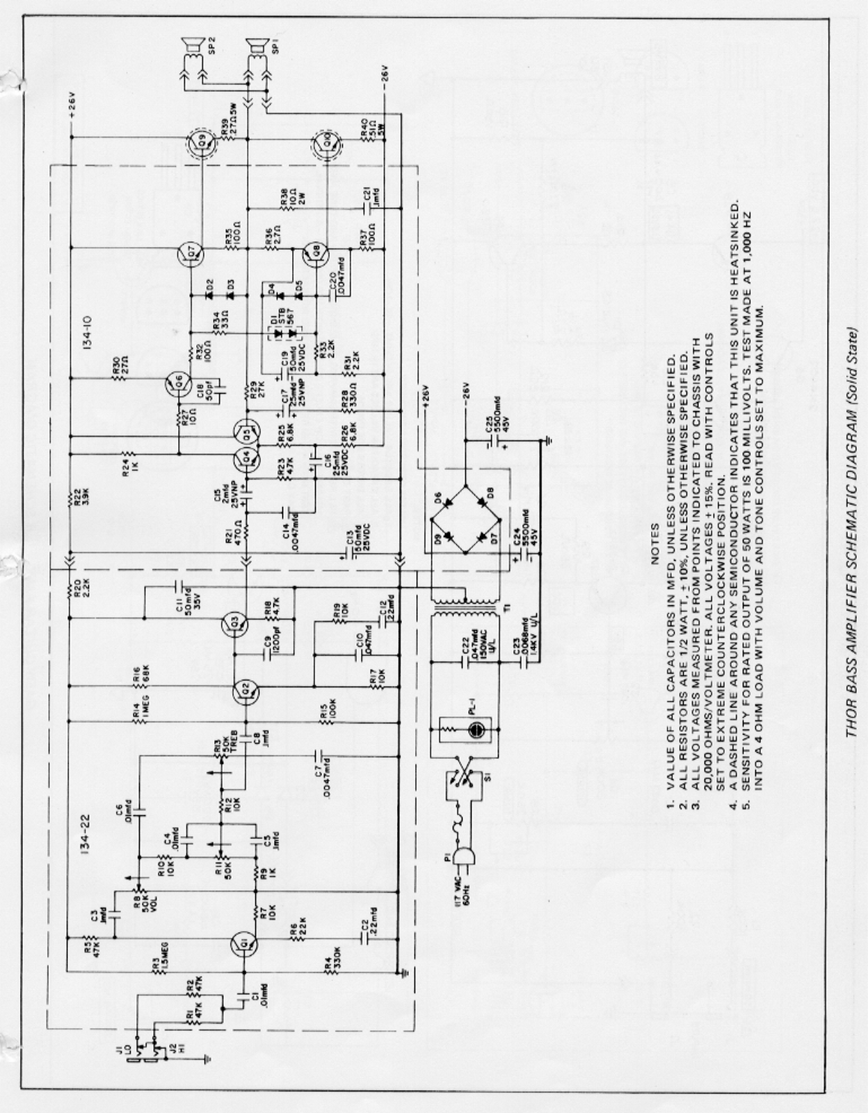 Gibson thor  solidstate schematic