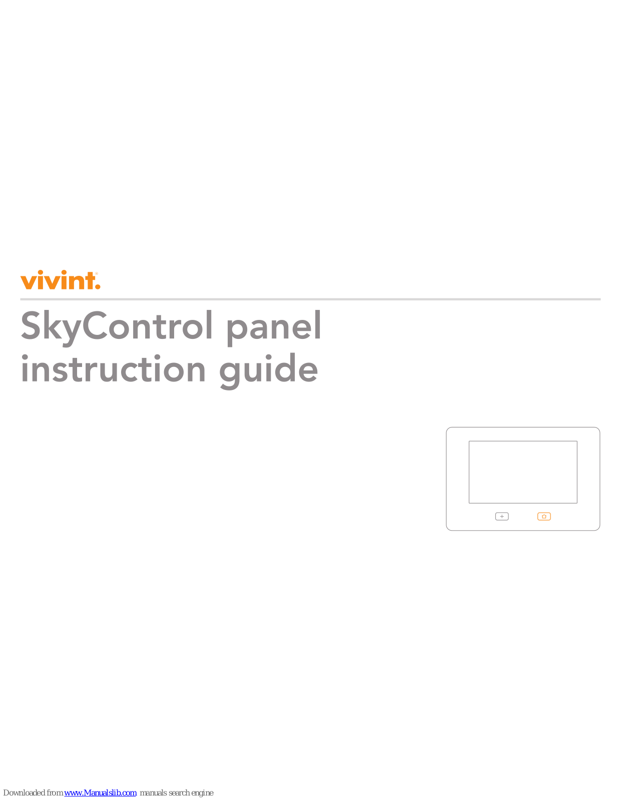 Vivint SkyControl Instruction Manual