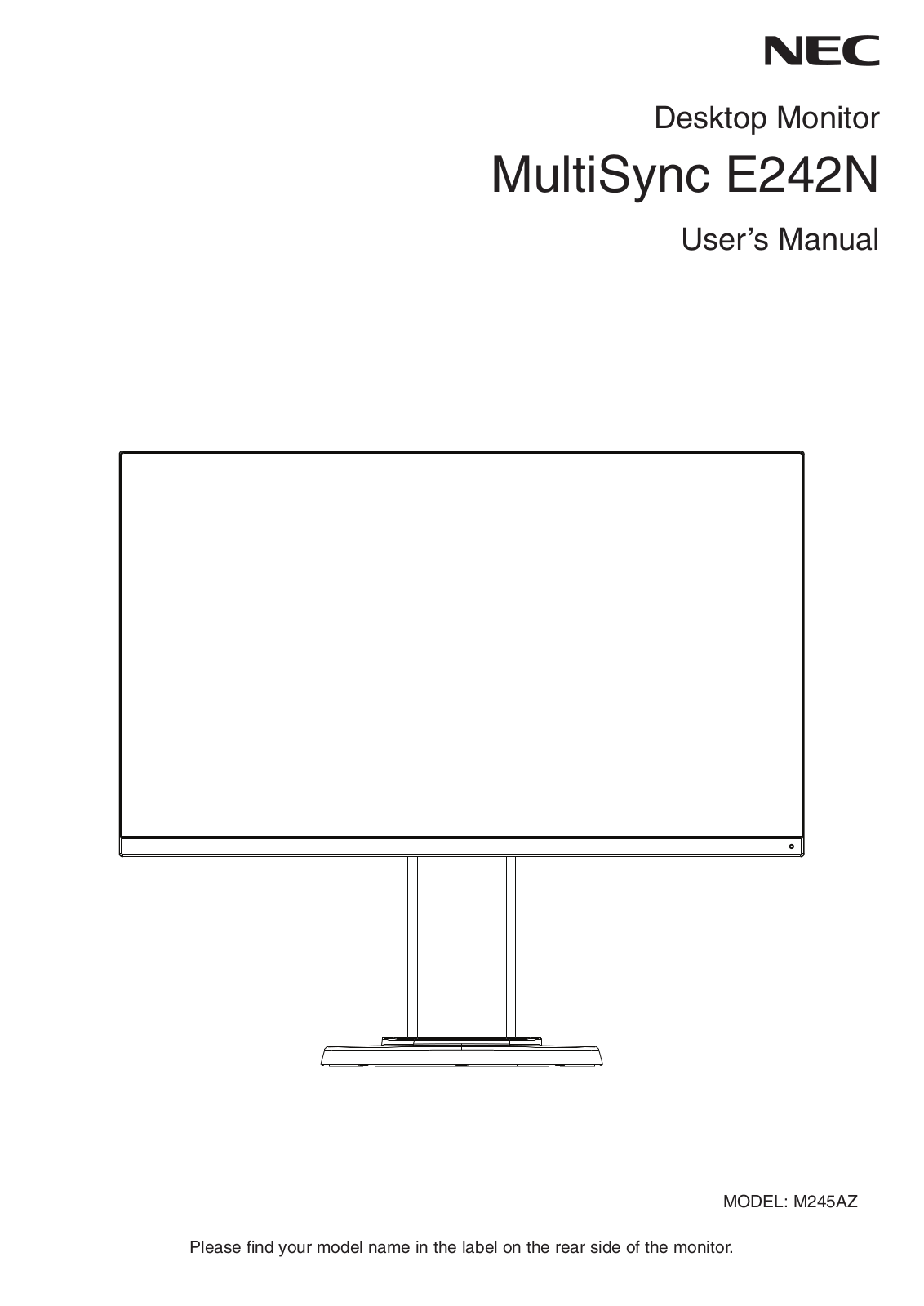 Nec 60004990 User Manual