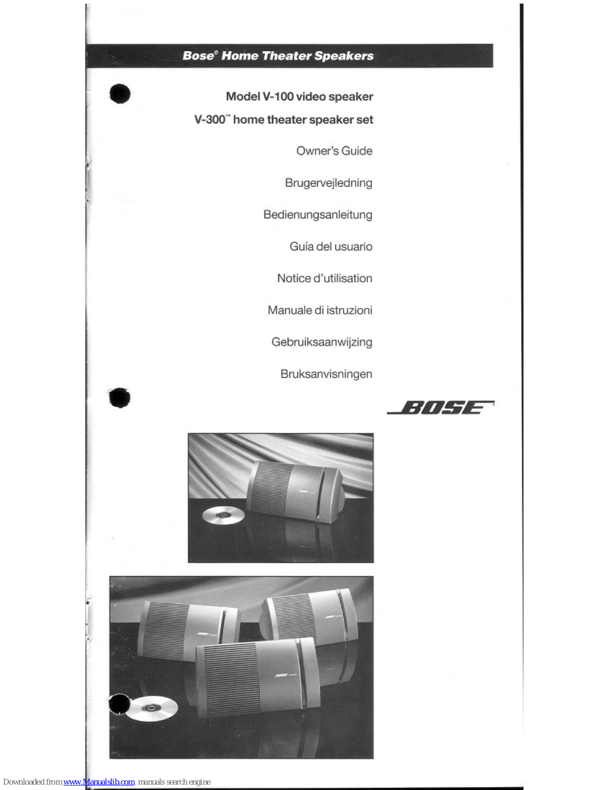 Bose V-300, V-100 Owner's Manual