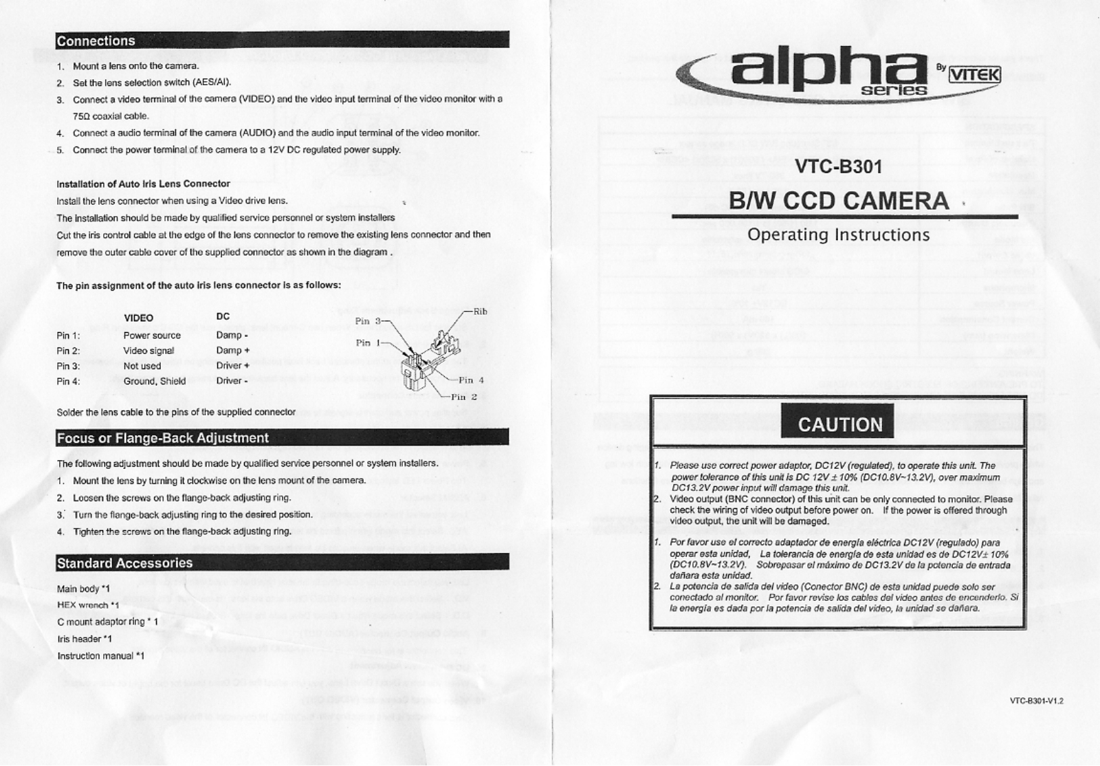 Vitek VTC-B301 User Manual