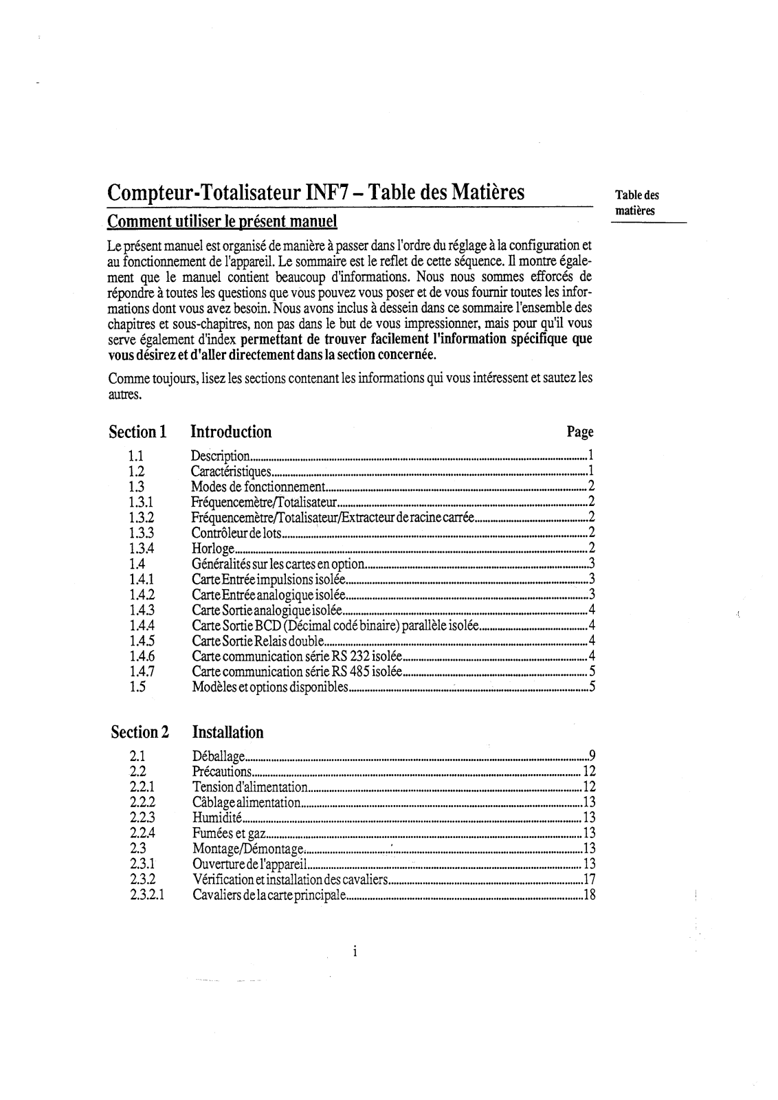 Omega INF7 User guide - ManualMachine.com