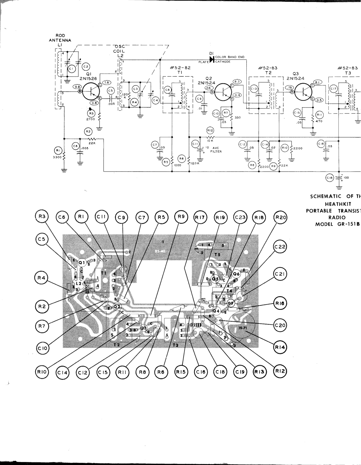 Heath Company GR-151-B Schematic