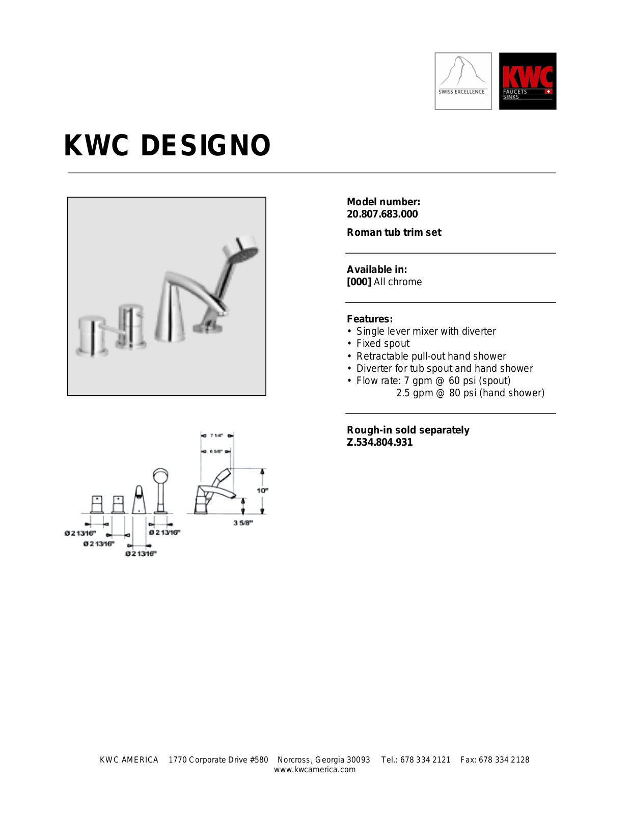 KWC 20.807.683.000 User Manual