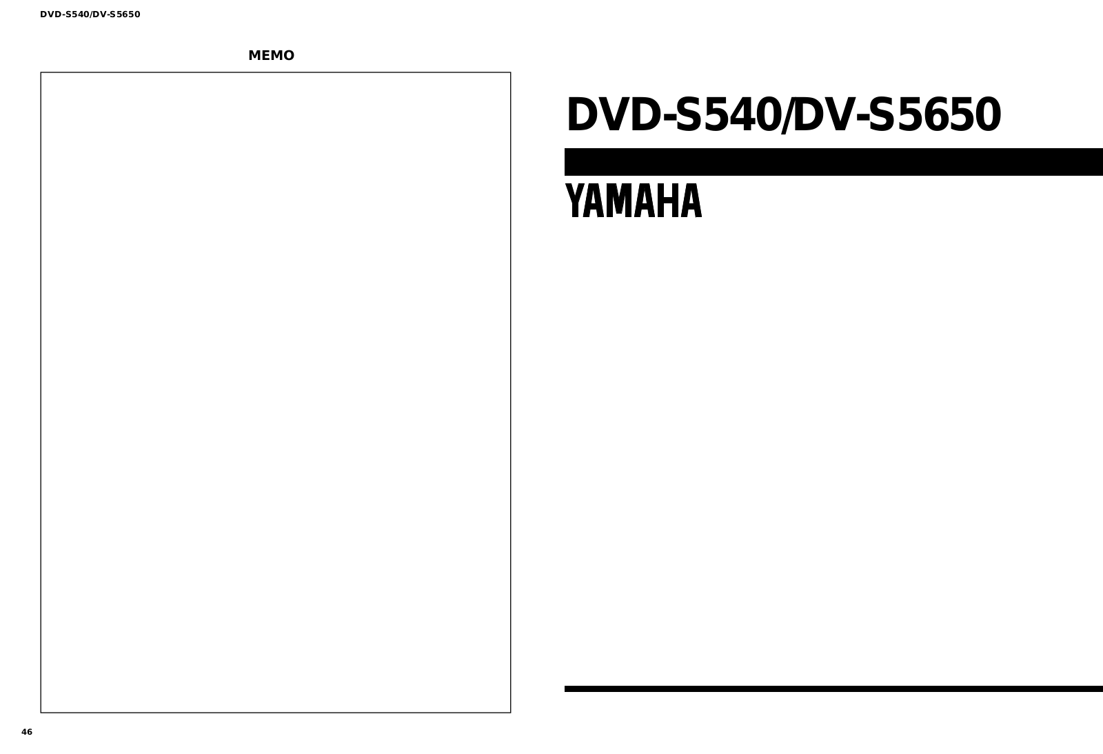 Yamaha DVS-5650 Service manual