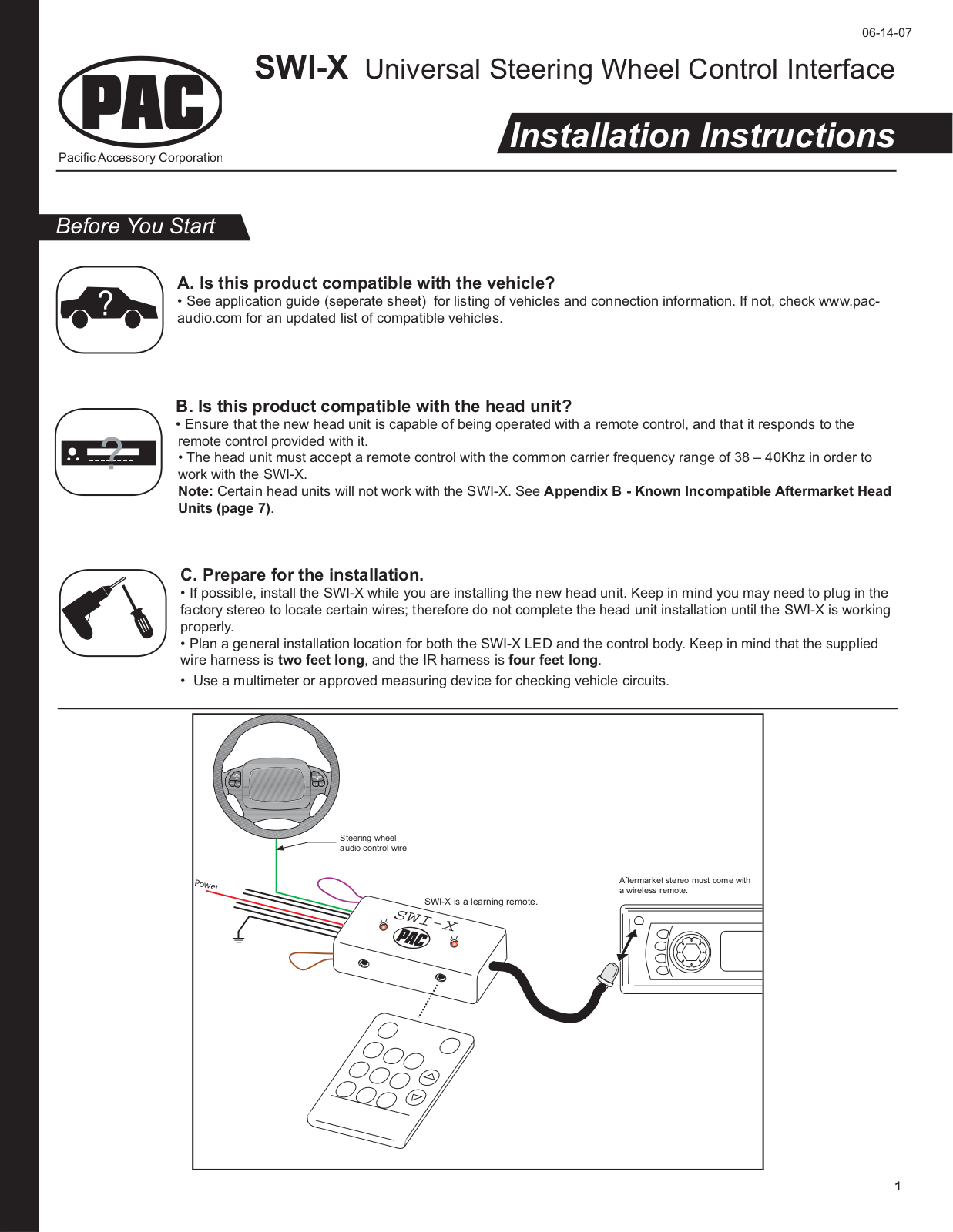 PAC SWI-X User Manual