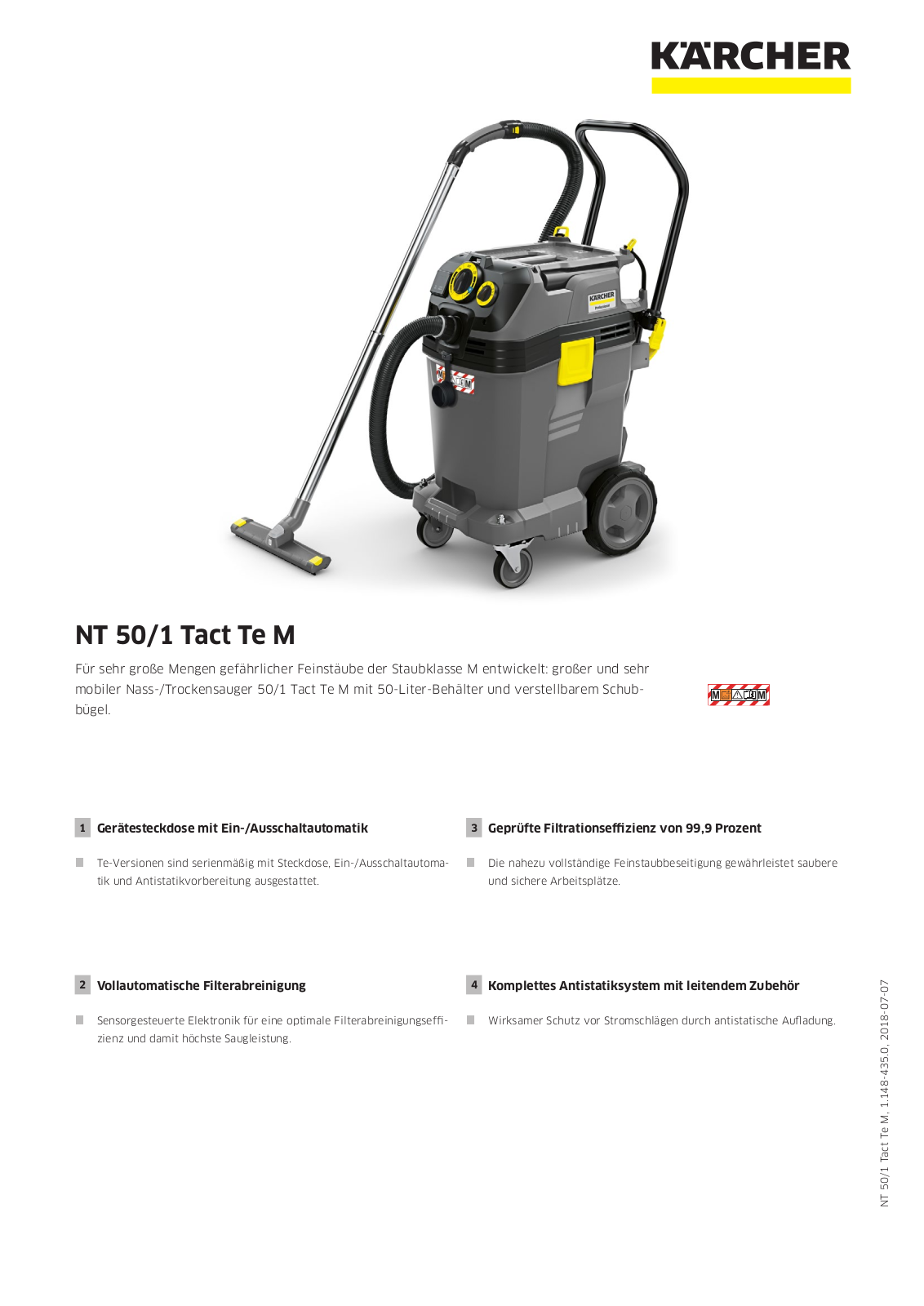 Kärcher NT 50-1 Tact Te M User Manual