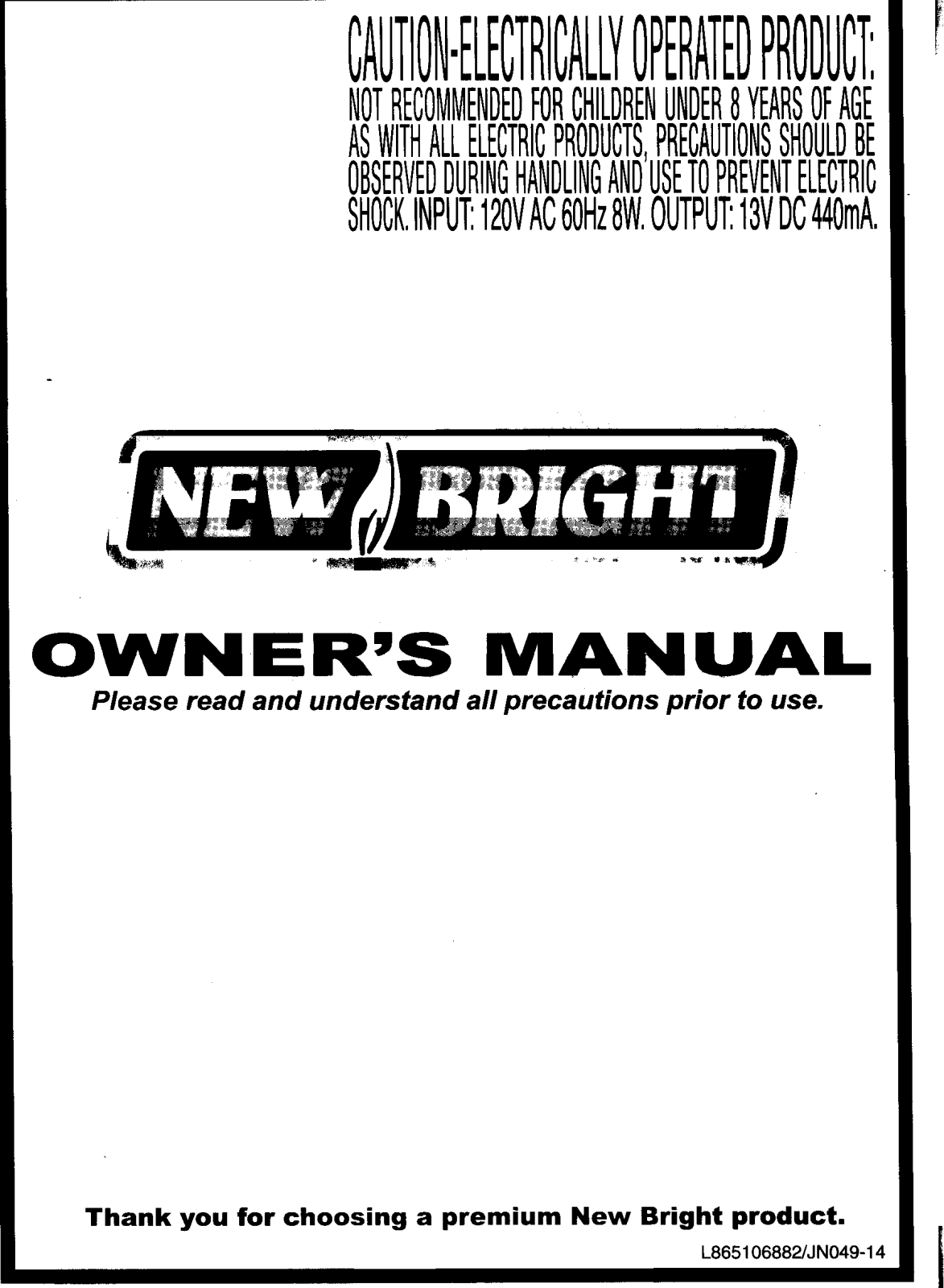 New Bright Co GF21H User Manual