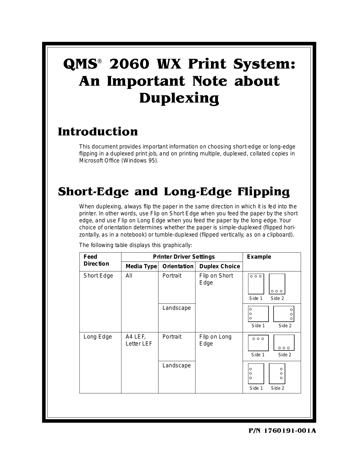 KONICA MINOLTA QMS 2060WX Guide