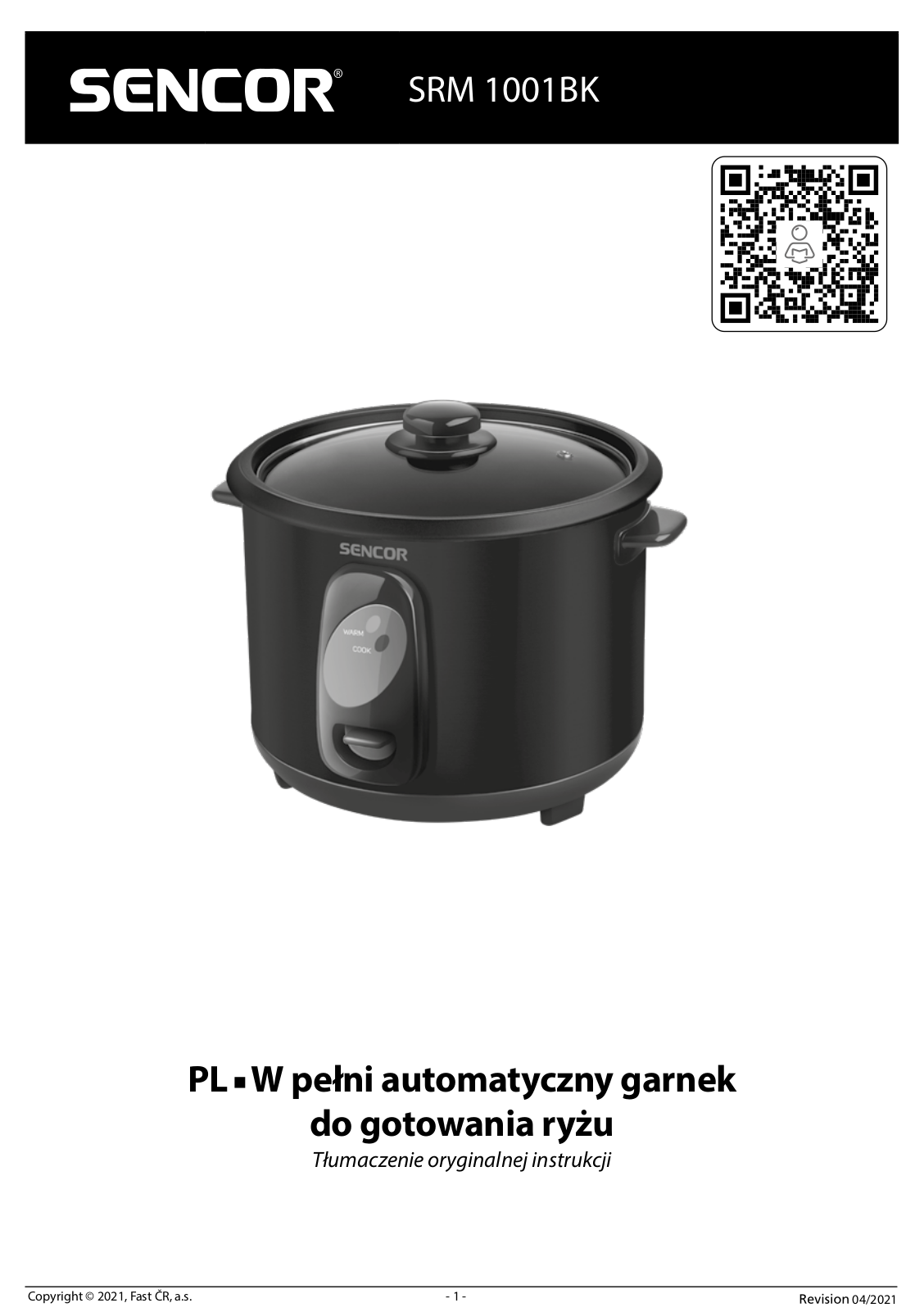 SENCOR SRM 1001BK User guide - ManualMachine.com