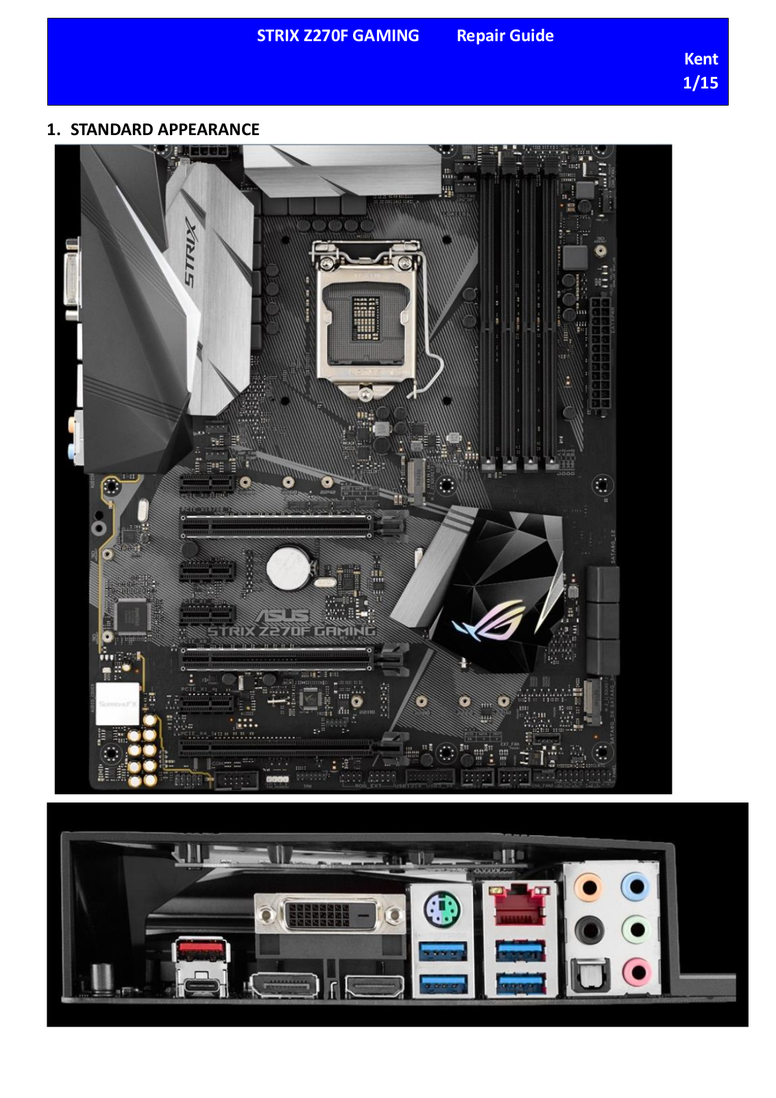 Asus Strix Z270F Gaming RG Schematics