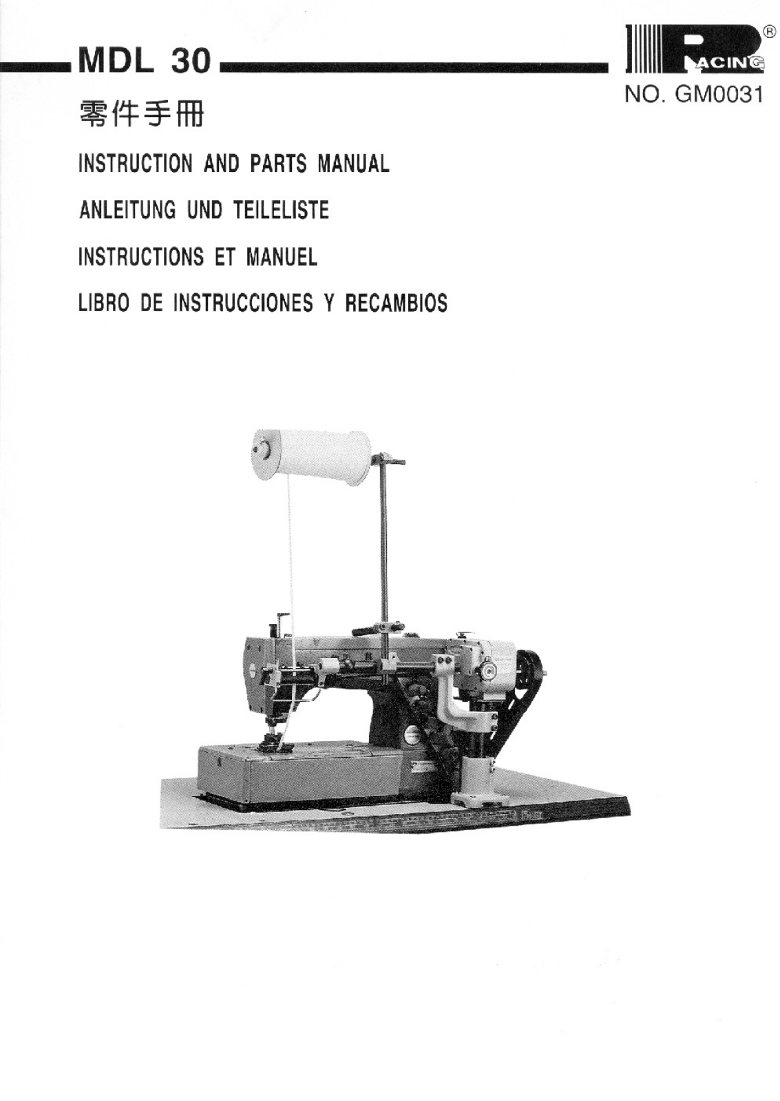 Racing MDL-30 User Manual