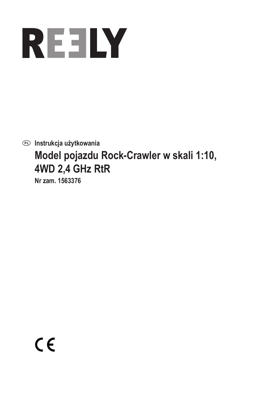 Reely 1:10 Rock-Crawler 4WD User manual