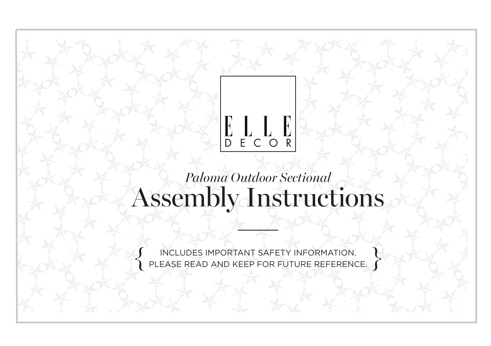 Elle Decor ELDC1074 Installation & Assembly - ManualMachine.com