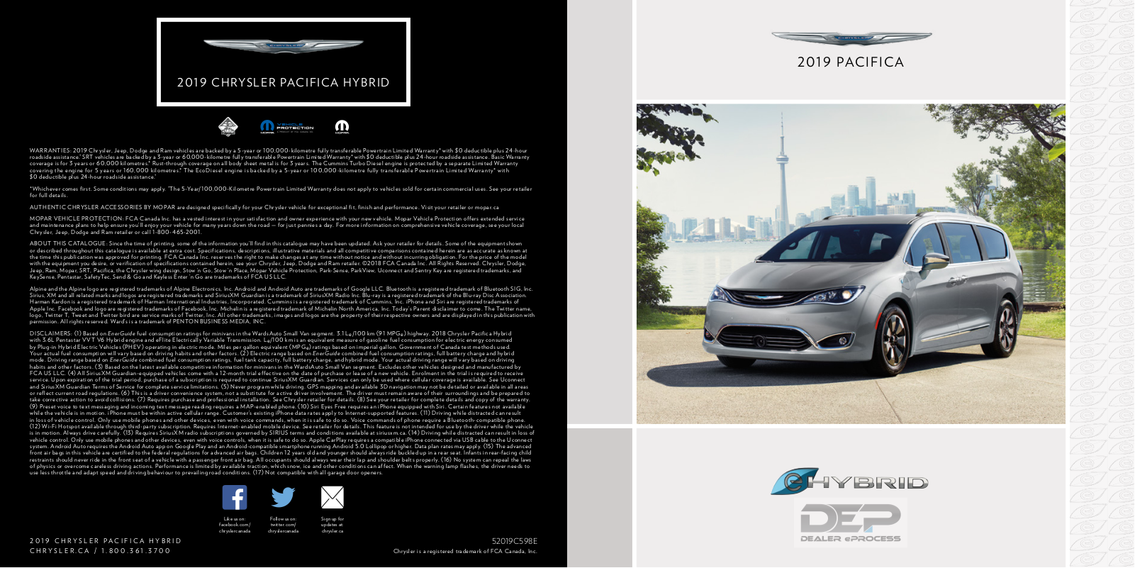 Chrysler Pacificahybrid 2019 Owner's Manual