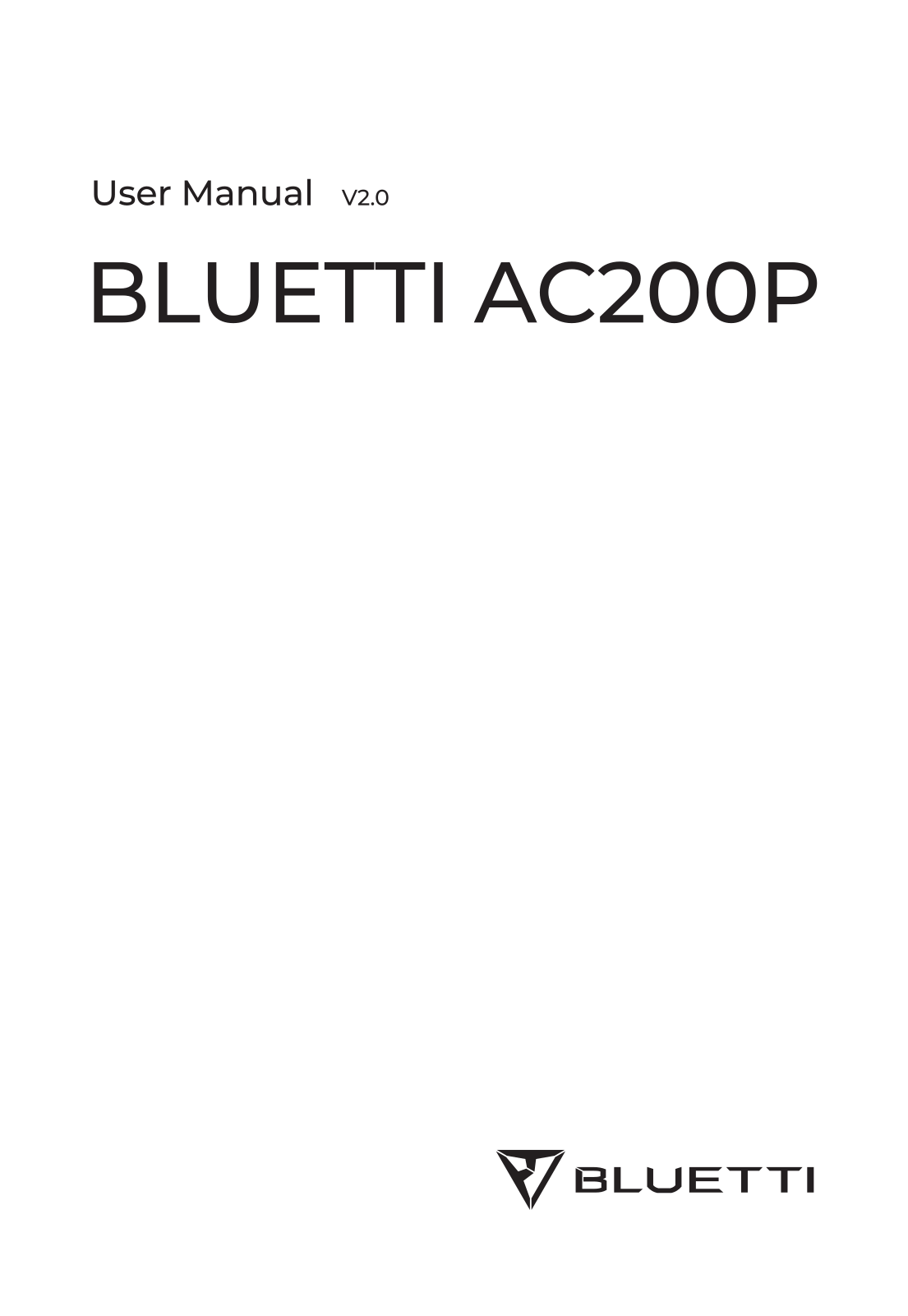 Bluetti AC200P User guide - ManualMachine.com