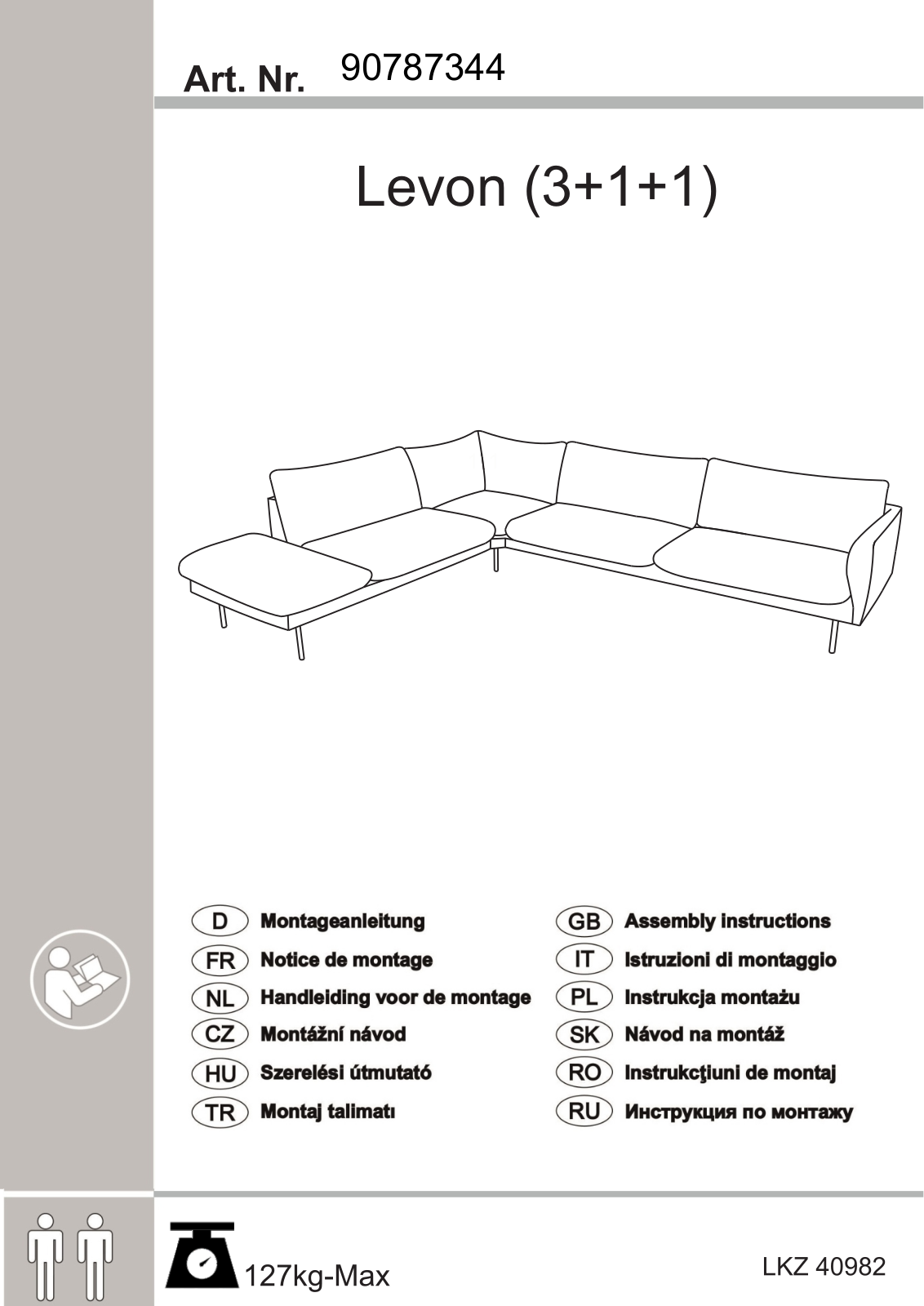 Levon 90787344 Assembly instructions - ManualMachine.com