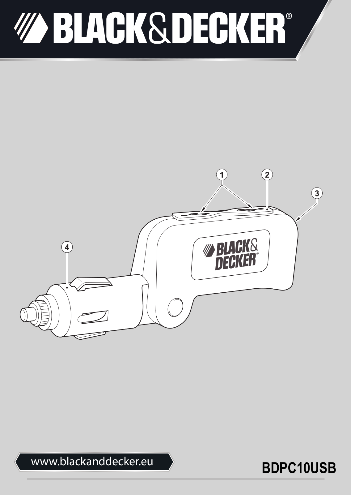 Black & Decker Bdpc10usb Instruction Manual