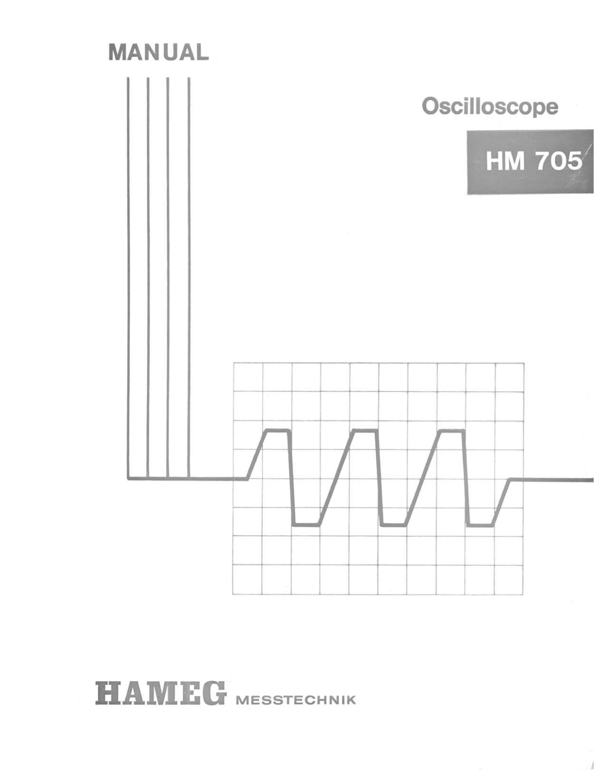 Hameg hm705 User Manual