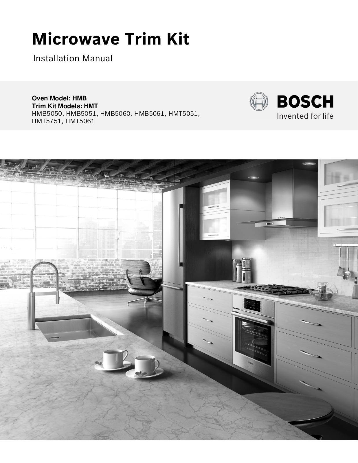 BOSCH HMB5050, HMB5051, HMB5060, HMB5061, HMT5051 Installation Manual