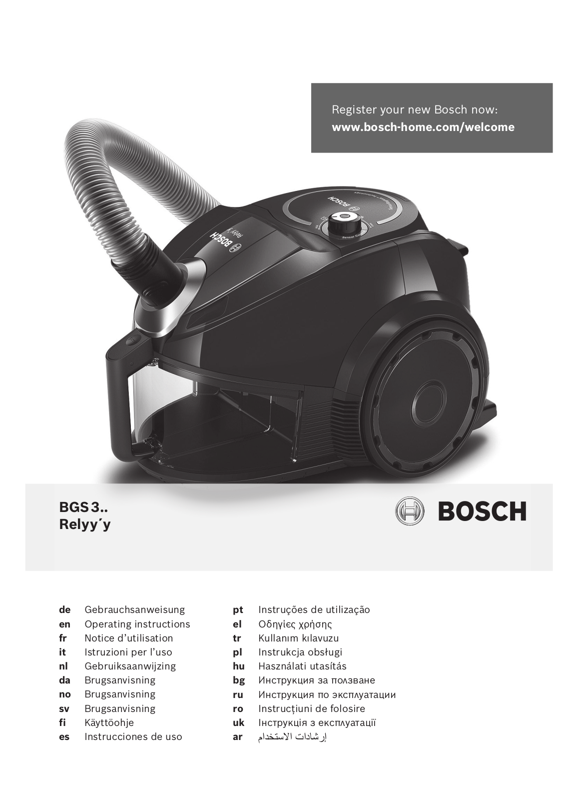 Bosch BGS 3220, BGS 3330 User manual