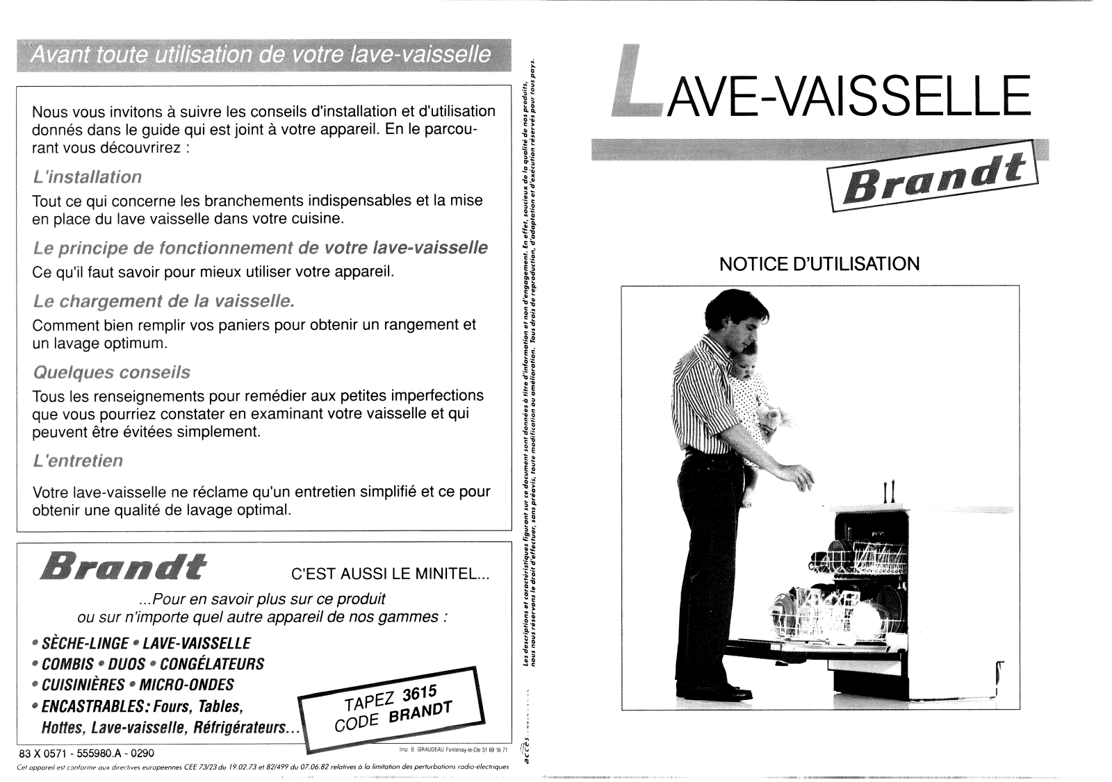 BRANDT LVK283C User Manual