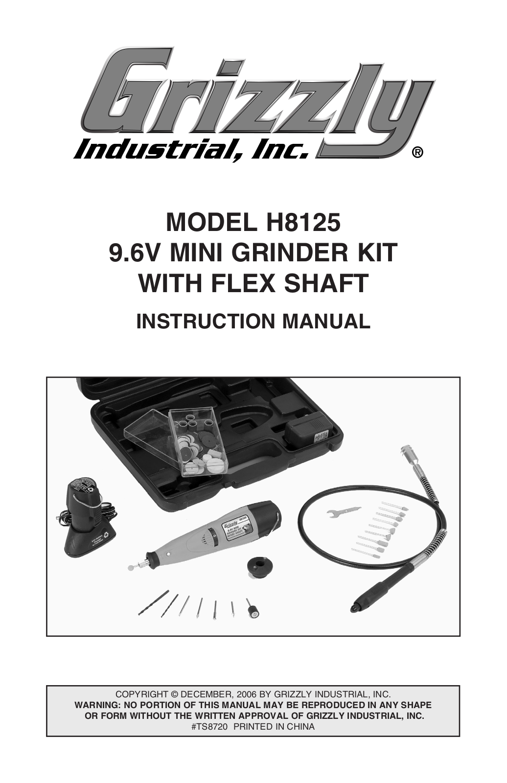 Grizzly H8125 User Manual