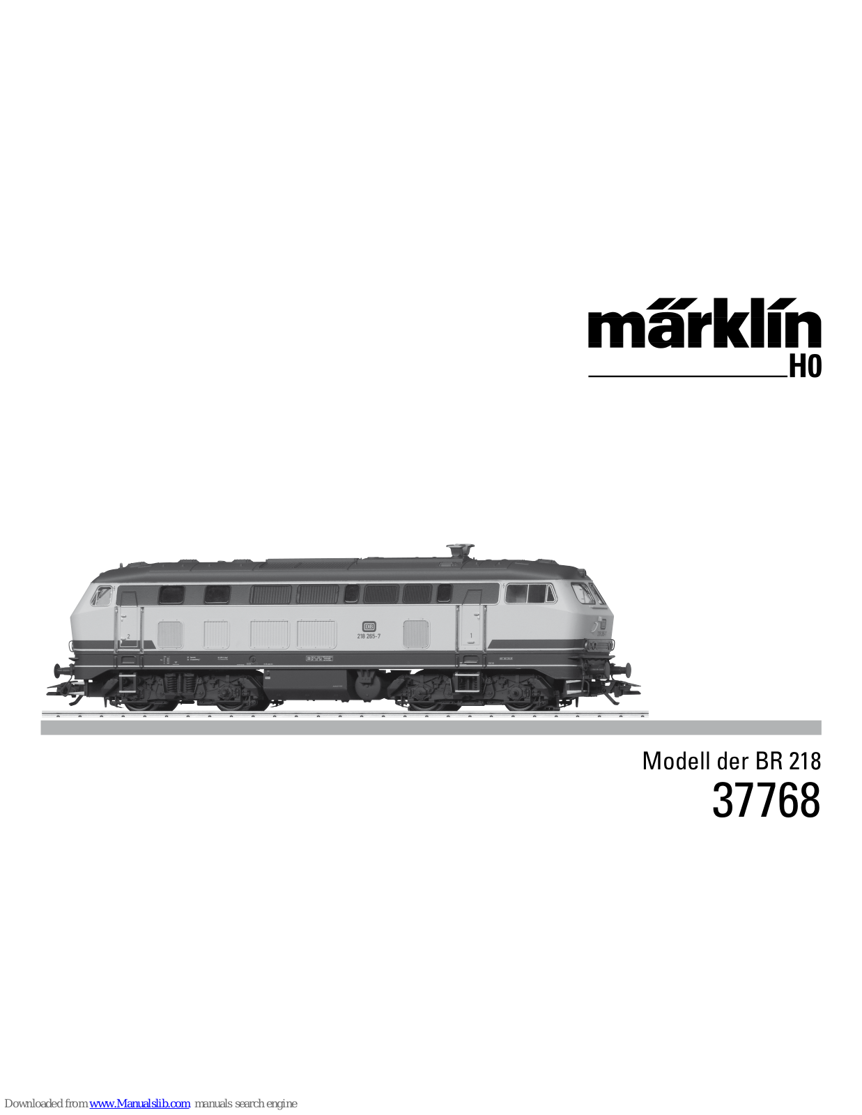 marklin 37768, 37742 User Manual - ManualMachine.com